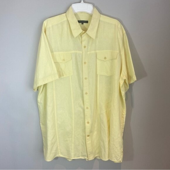 Britches Other - Britches Linen  Cotton Blend Button Down Short Sleeve Shirt Sz 2XLT